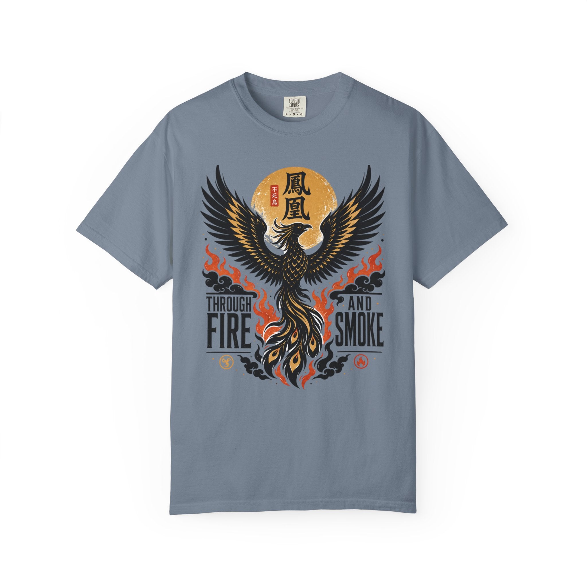 Phoenix Graphic T-Shirt — "Through Fire and Smoke" Inspirational Tee