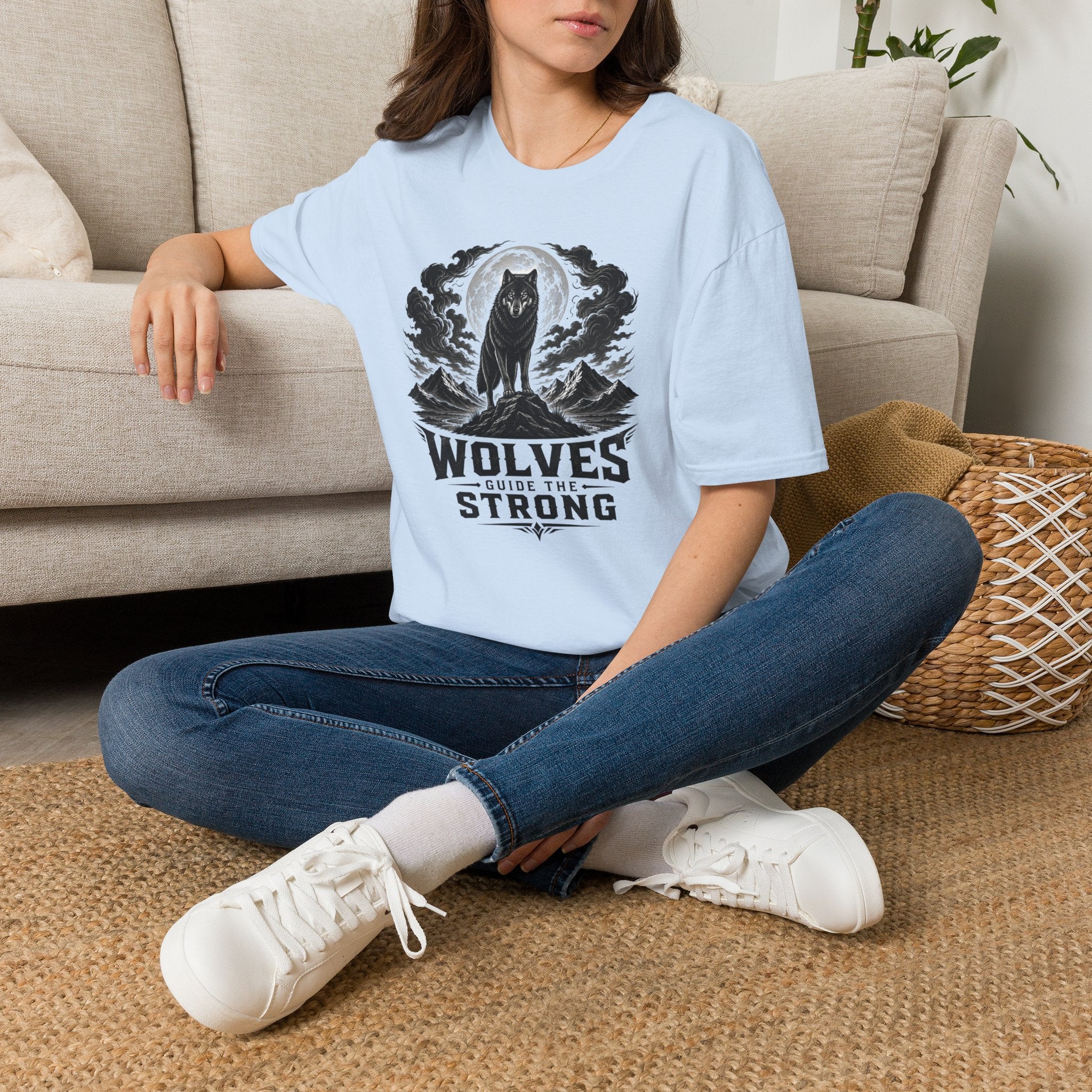 Wolf Moon T-Shirt — 'Wolves Stay Strong' Graphic Tee for Nature & Pack-Loyal Fans