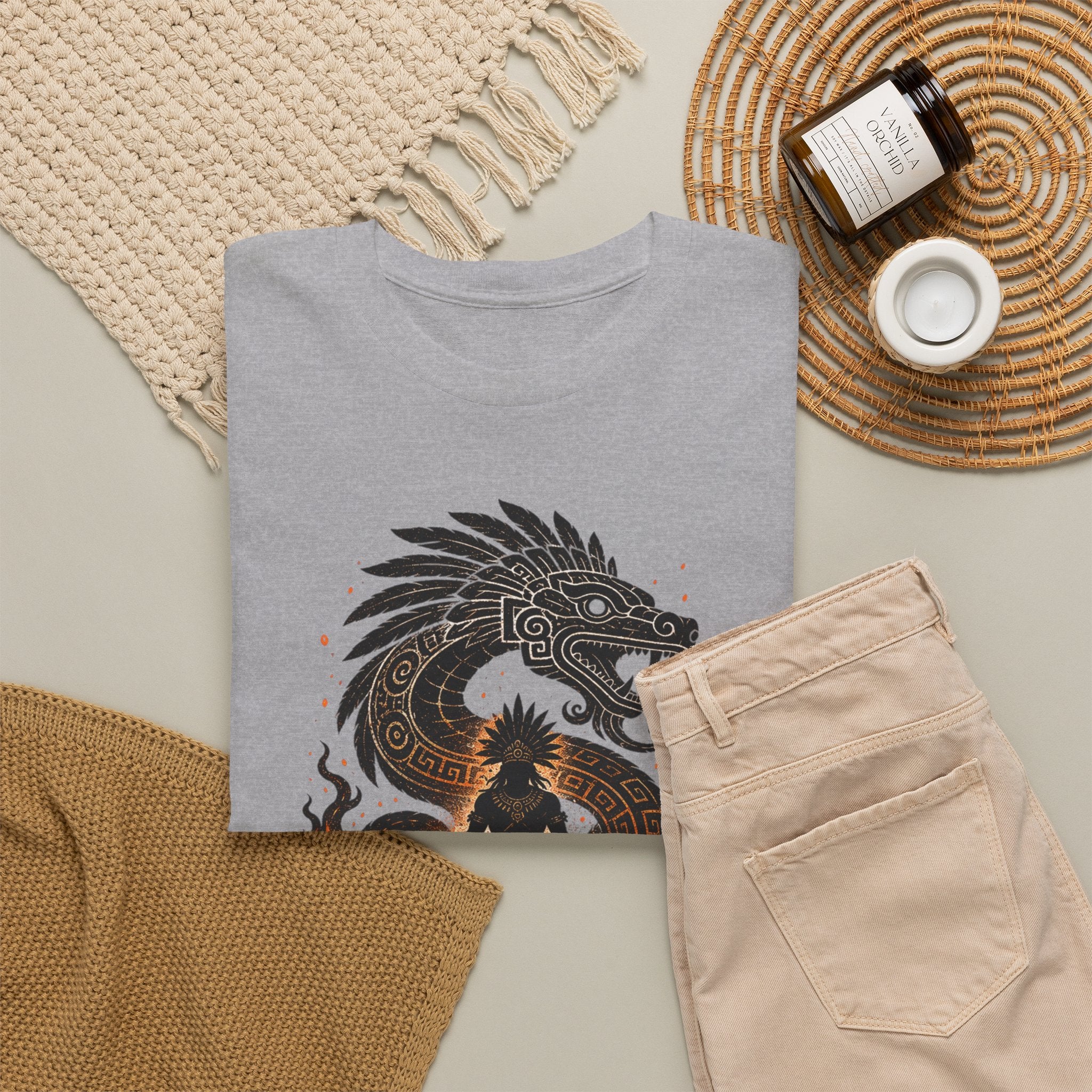 Walk Through the Fire Dragon T-Shirt — Inspirational Flame Graphic Tee