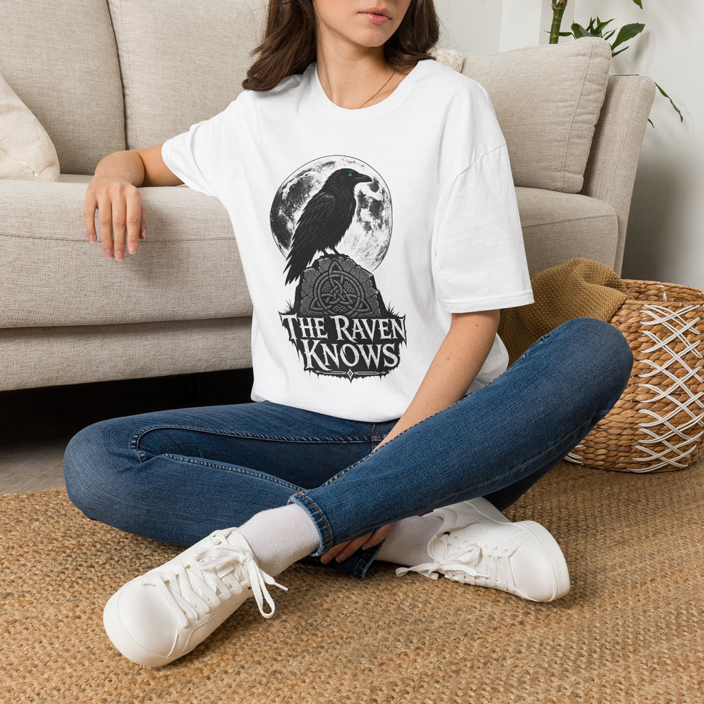 The Raven Knows T-Shirt — Gothic Moon Raven Tee