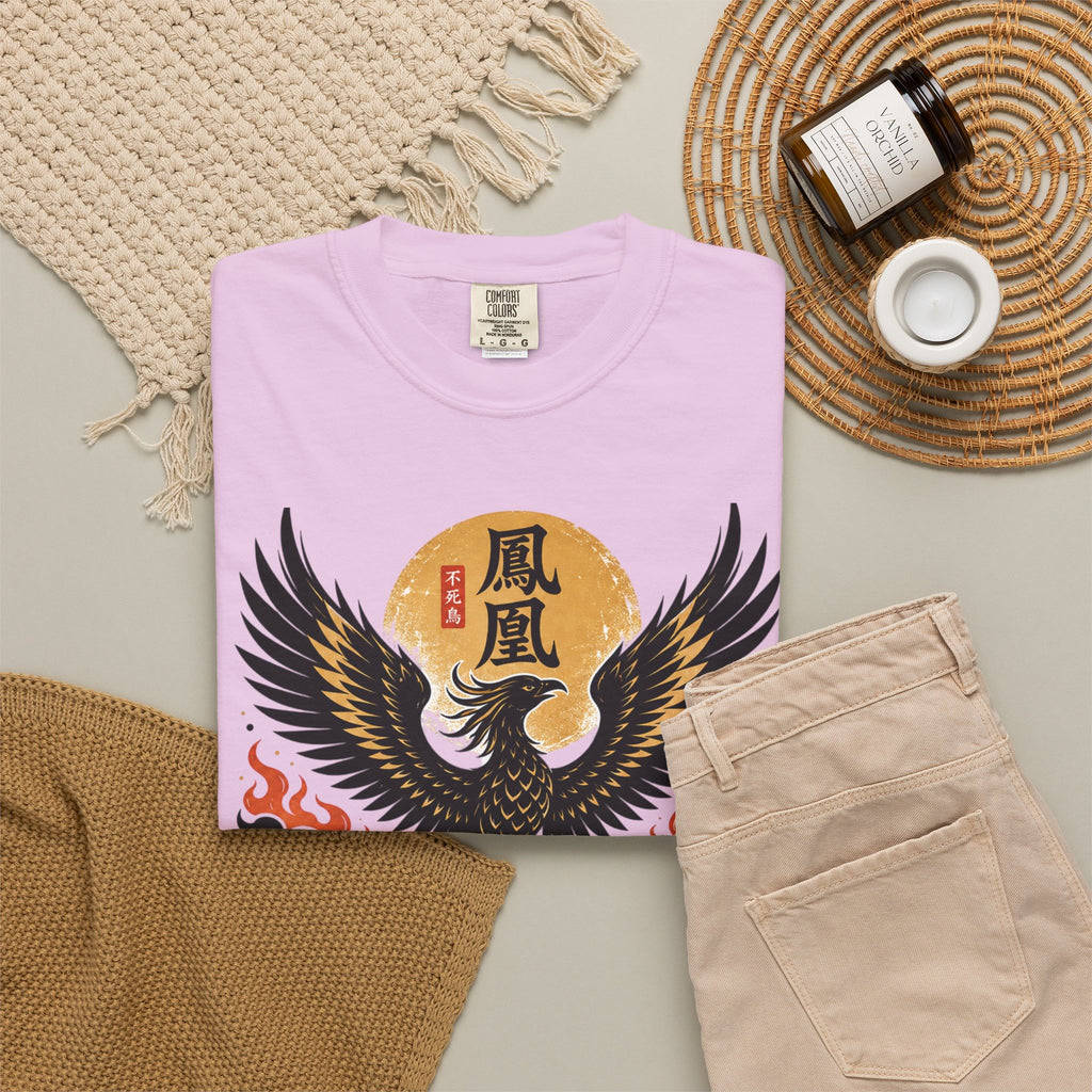 Phoenix Graphic T-Shirt — "Through Fire and Smoke" Inspirational Tee