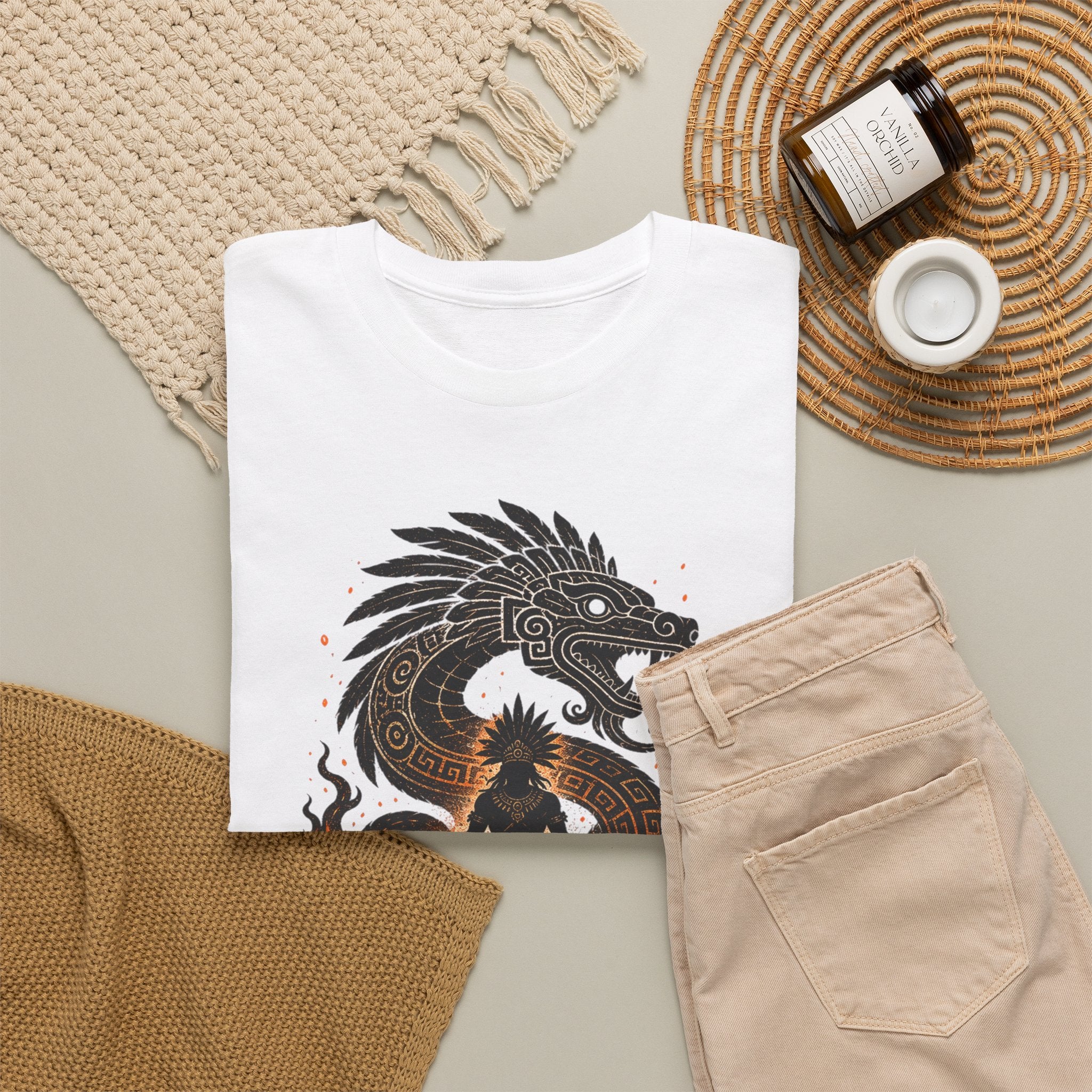 Walk Through the Fire Dragon T-Shirt — Inspirational Flame Graphic Tee