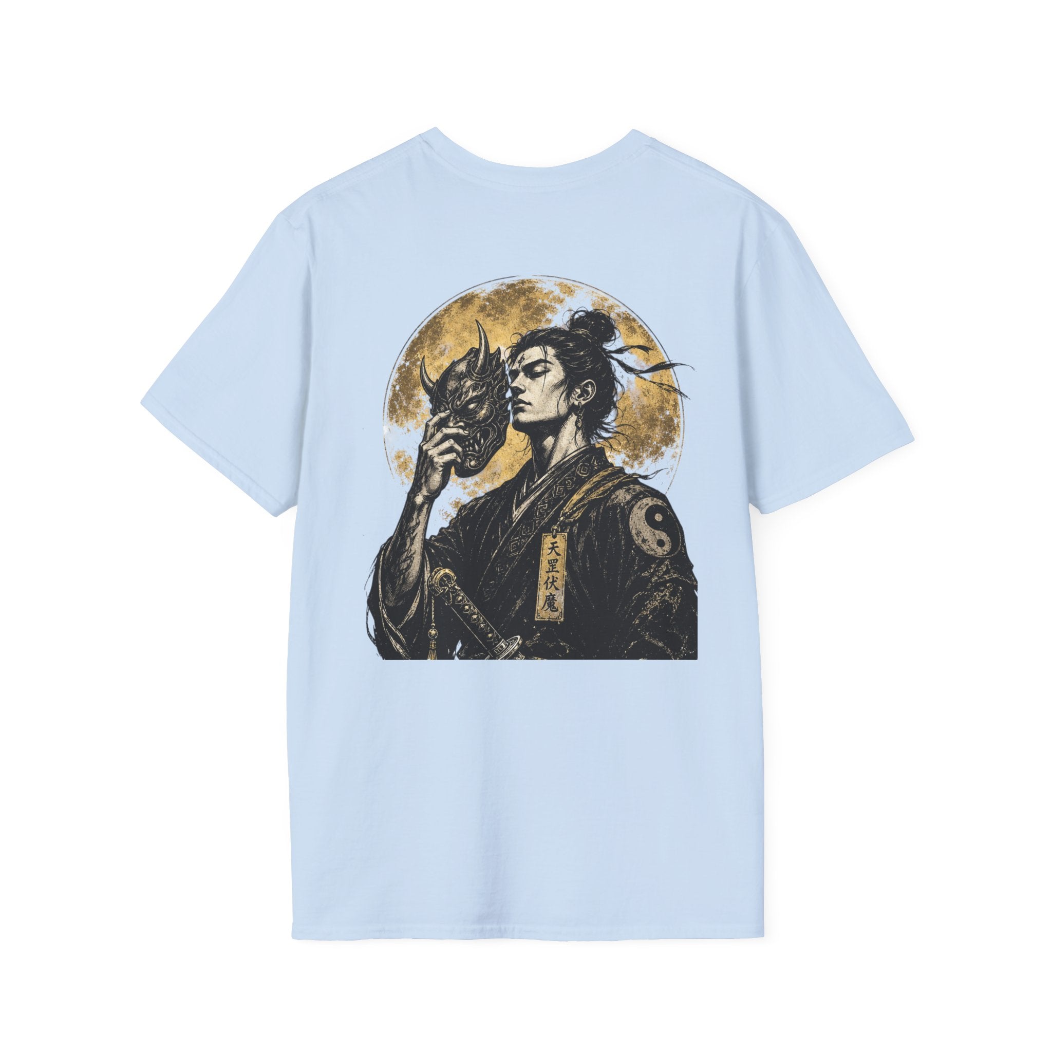 Samurai Portrait T-Shirt — Vintage Japanese Ink Art Tee