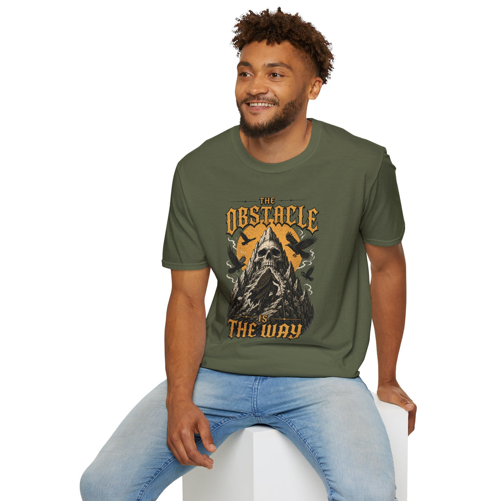 Skull & Crows Tee — "The Obstacle the Way" Vintage Rock T-Shirt
