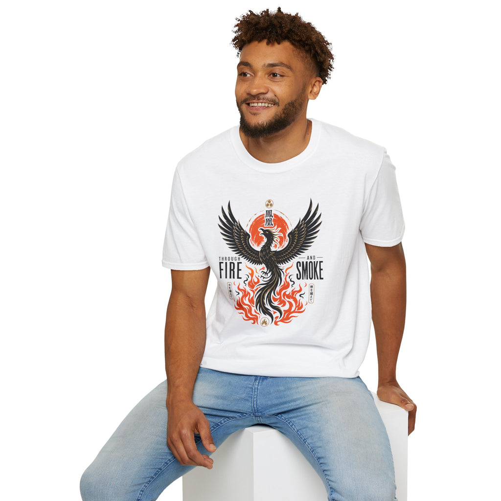 Phoenix Graphic T-Shirt — "Through Fire and Smoke" Inspirational Tee