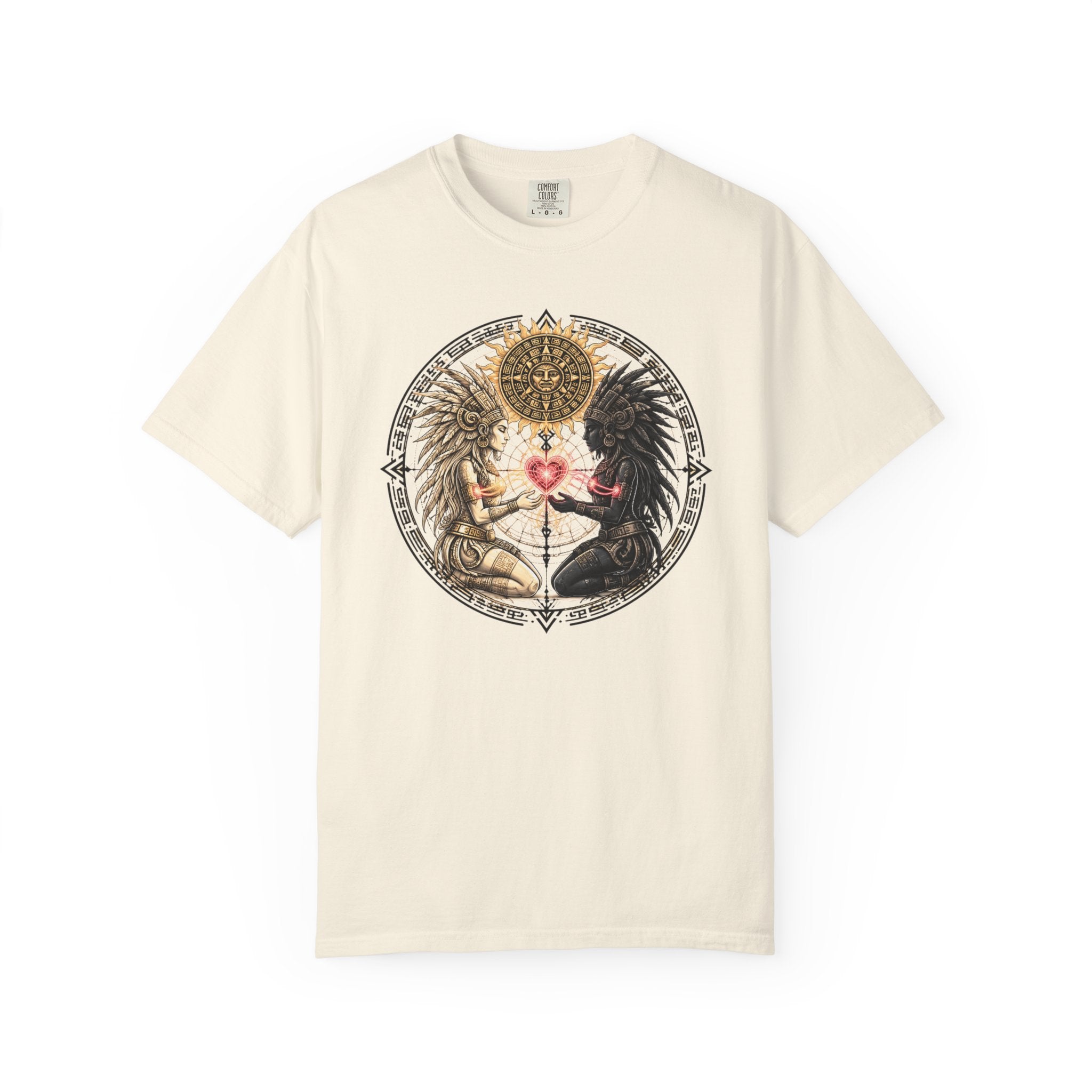 Angel & Demon Heart T-Shirt — Gothic Spiritual Love Illustration