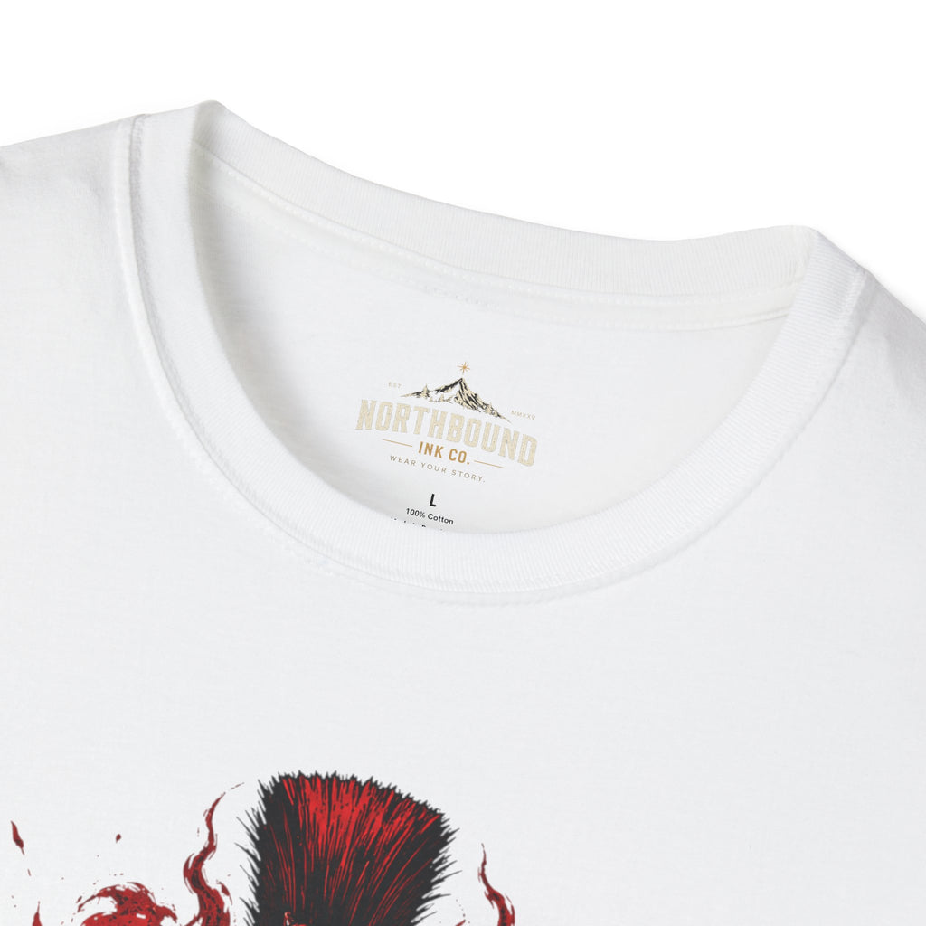 Warrior Helmet T-Shirt — "Fortune Favors the Brave" Spartan Helmet Graphic Tee
