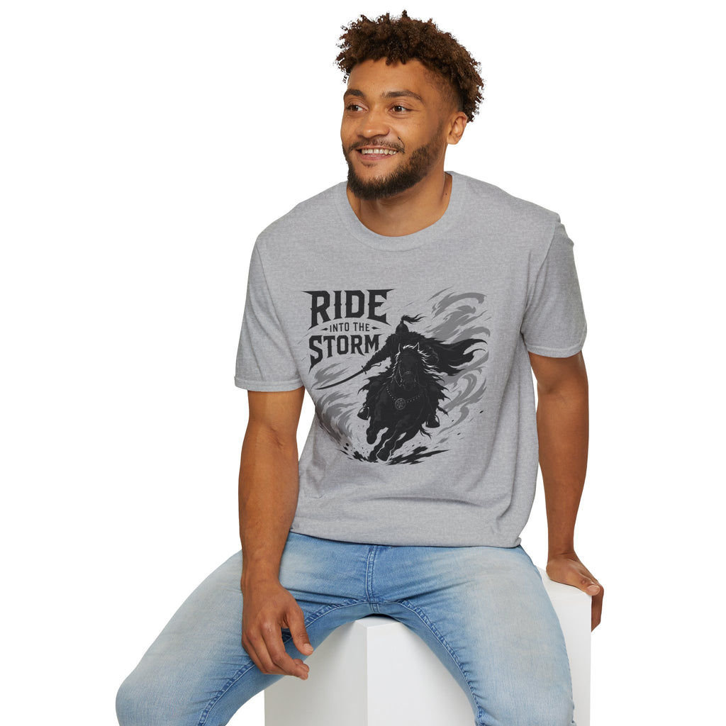 Ride Into The Storm T-Shirt — Dark Rider Graphic Tee