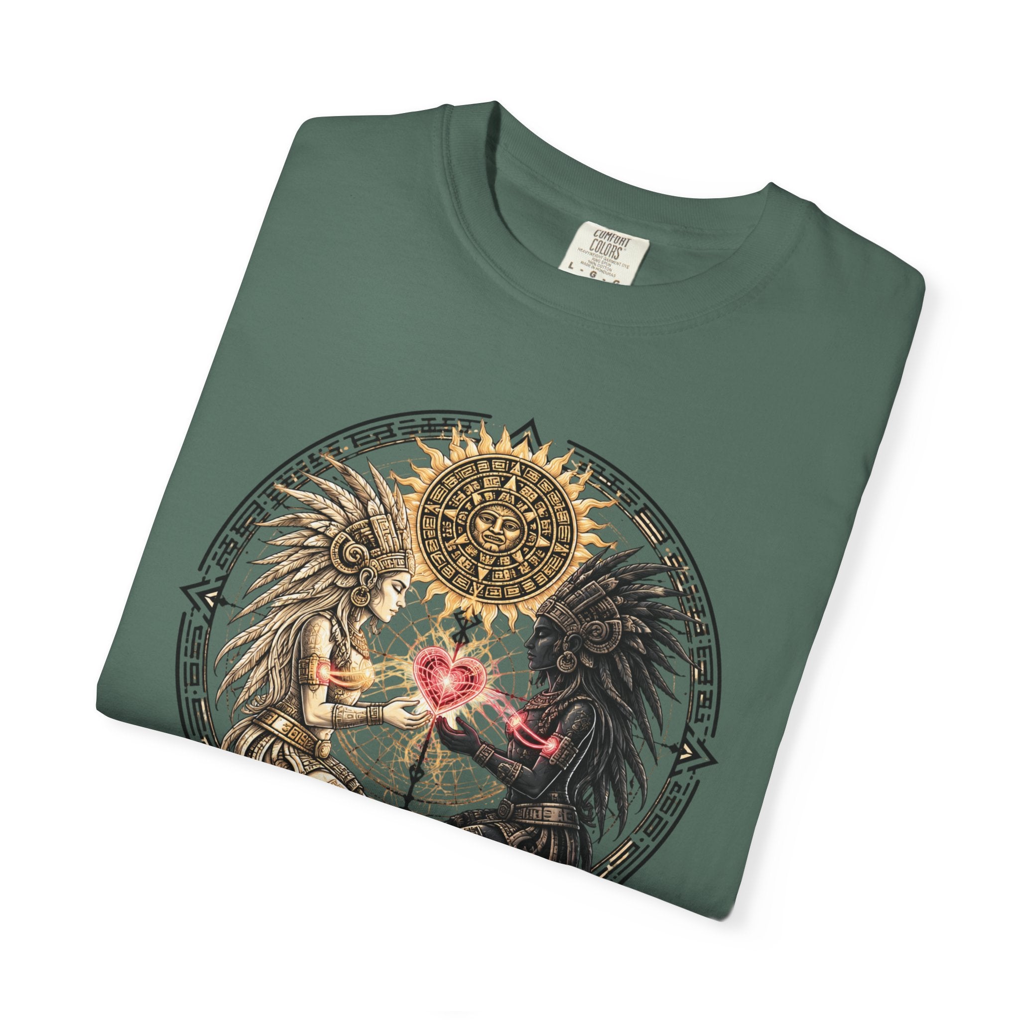 Angel & Demon Heart T-Shirt — Gothic Spiritual Love Illustration
