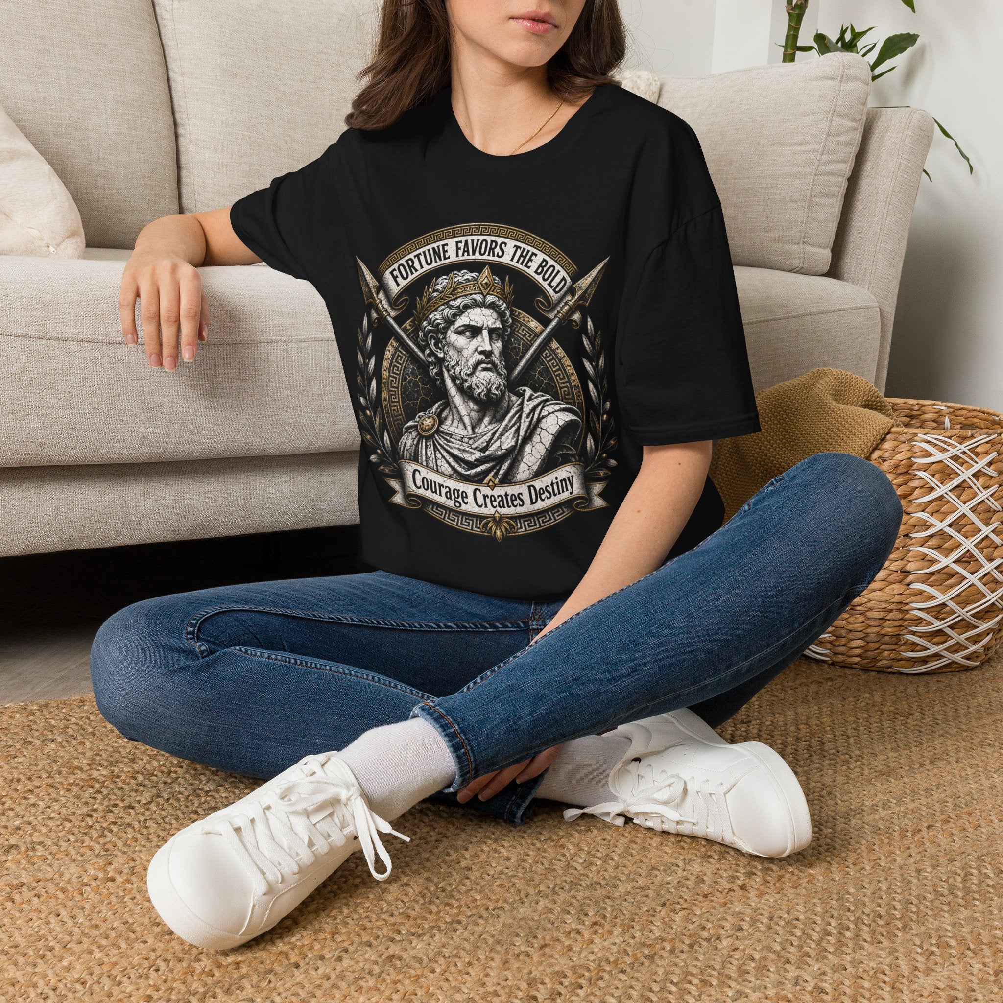 Fortune Favors The Bold T-Shirt — Viking/Norse Warrior Graphic Tee