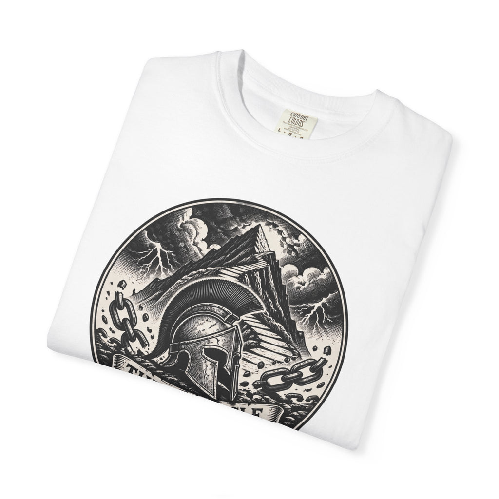 Spartan Helmet T‑Shirt — "The Obstacle Is The Way" Motivational Tee