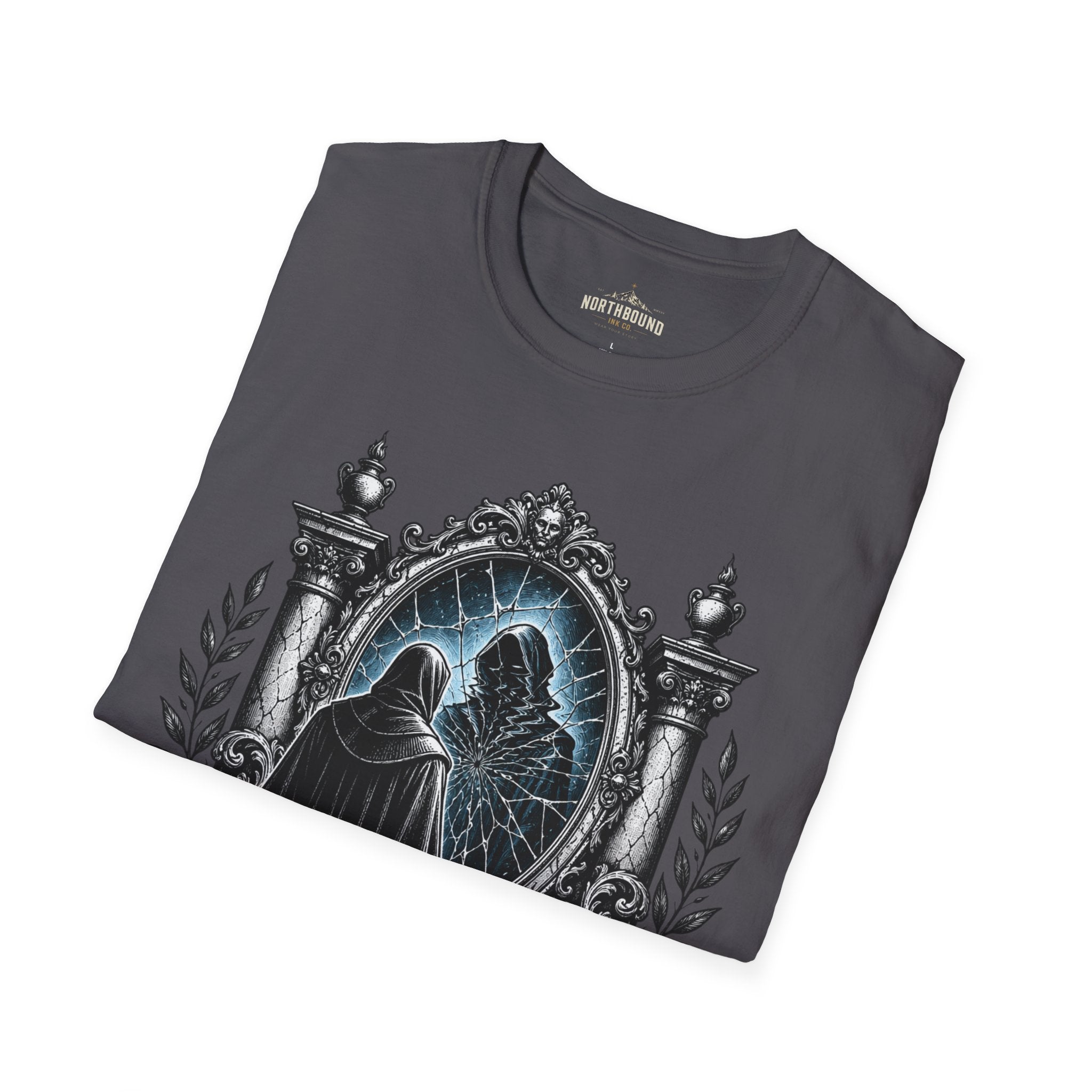 The Unexamined Life T-Shirt — Philosophical Mirror Graphic Tee