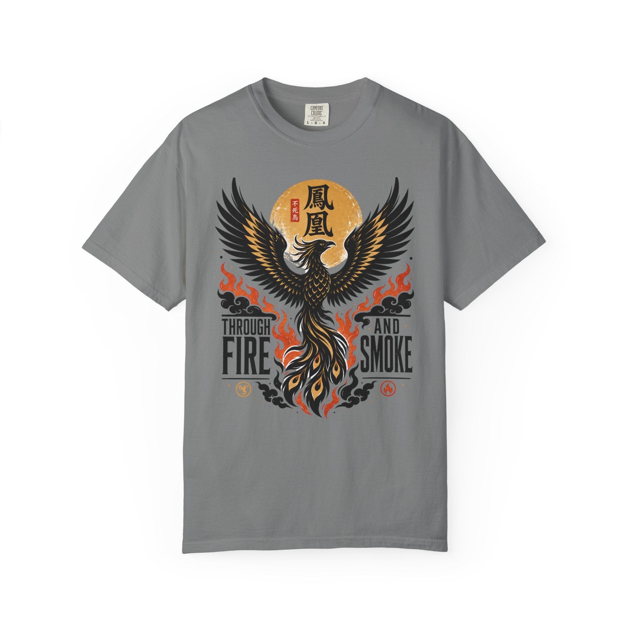 Phoenix Graphic T-Shirt — "Through Fire and Smoke" Inspirational Tee