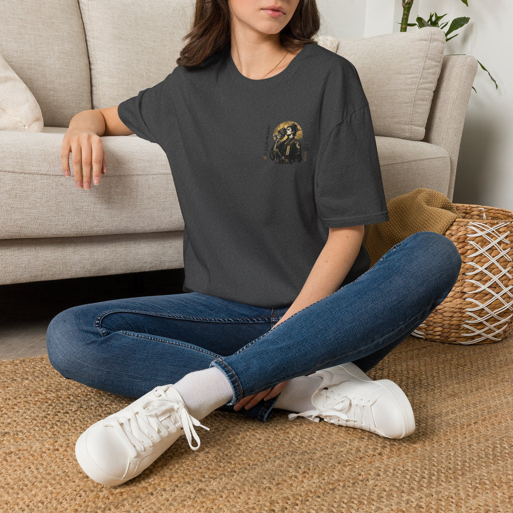 Samurai Portrait T-Shirt — Vintage Japanese Ink Art Tee