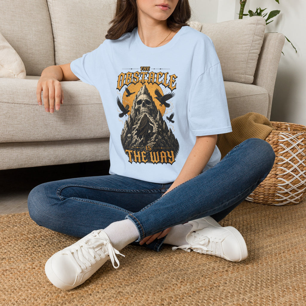 Skull & Crows Tee — "The Obstacle the Way" Vintage Rock T-Shirt