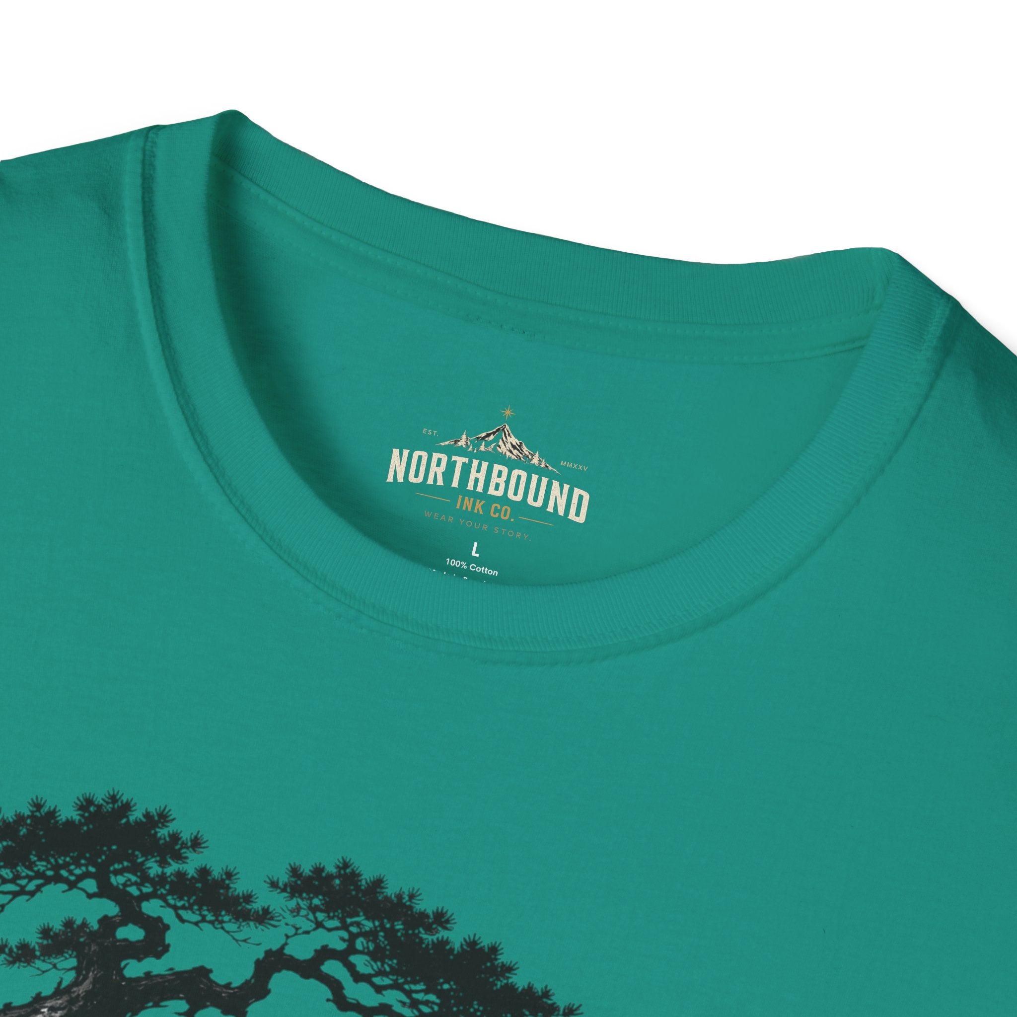 Meditation Zen T-Shirt — 'Silence Is Great Strength' Minimal Bonsai Buddha Tee