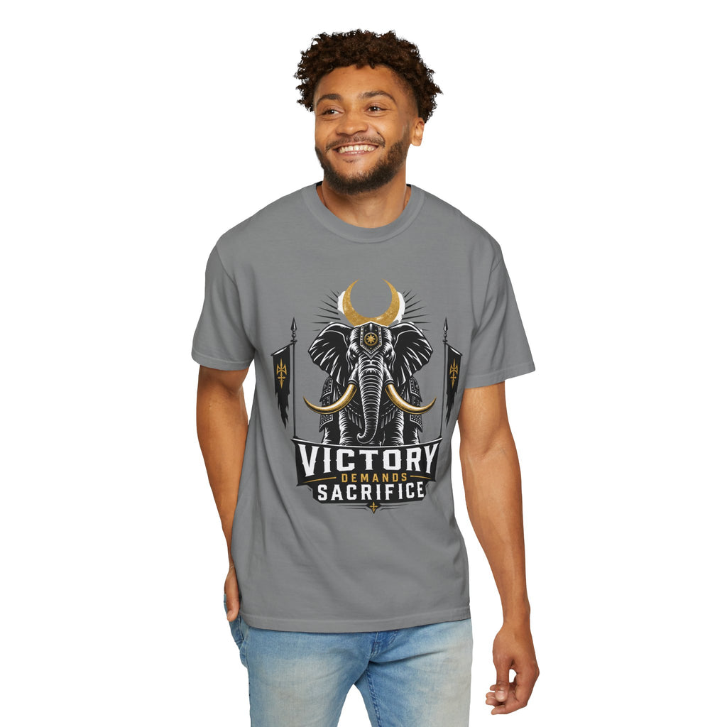 Victory & Sacrifice Elephant T-Shirt — Graphic Warrior Tee