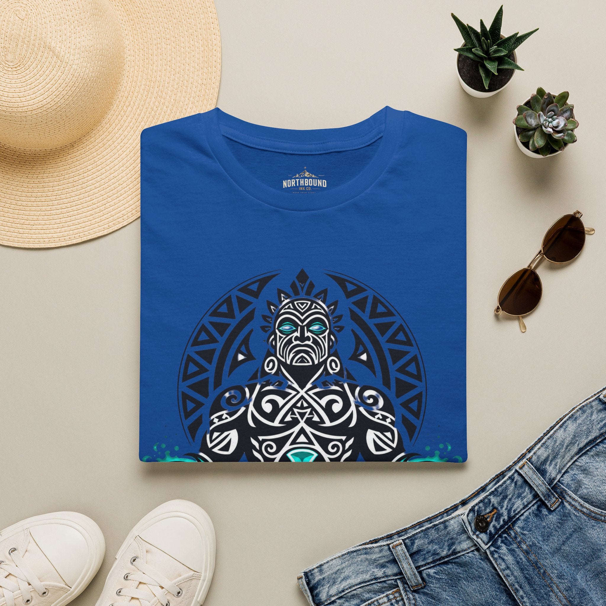 T-Shirt — The Ocean Remembers Tribal Wave Graphic